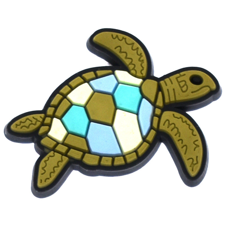 Serie de verano de PVC de 100pcs al por mayor hebilla de zapato de bricolaje